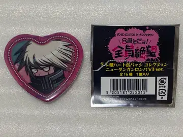 뉴 단간론파 V3 텔레 얼굴 하트 캔뱃지 키보 1점