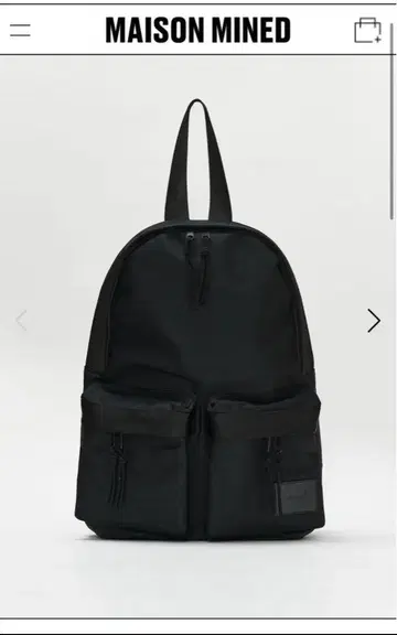 MAISON MINED 블랙 백팩