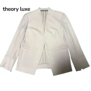 새상품급 theory luxe 노카라 자켓 LIFT DONNA A 화이트