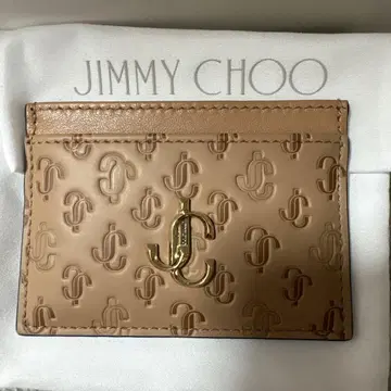 JIMMY CHOO 베이지 카드 케이스