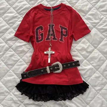 [ y2k 00s ] gap 갭 헤이세이 갸루 맥브링 로고t 피치t 노옴