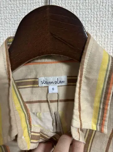 Steven Alan 스티븐 앨런 스트라이프 코튼 린넨 셔츠