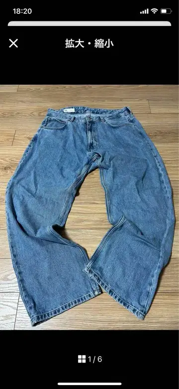 ZARA 자라 BAGGY FIT 데님 팬츠 EU46 미사용에 가까움