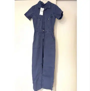 ZARA 자라 새상품 데님 컬러 점프수트 올인원 점프수트/XS