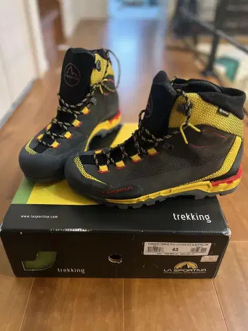 27.3cm LA SPORTIVA 트레킹화 블랙/노랑