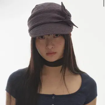 coyseio RIBBON TIE CAP CHARCOAL
