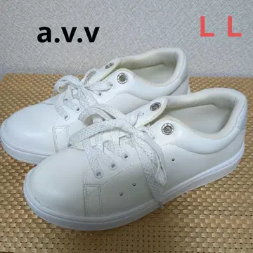 [미사용] a.v.v 화이트 스니커즈 LL