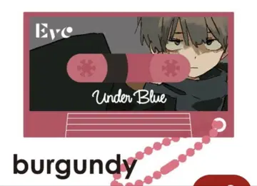 Eve Under Blue 복권 뮤직 키링 burgundy