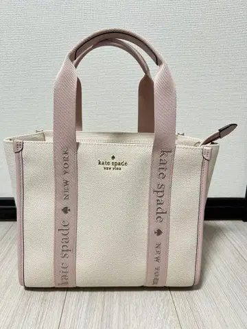 kate spade 킵 캔버스 스몰 토트 핑크