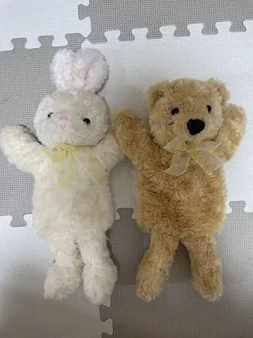 토끼 곰 퍼펫 봉제 인형