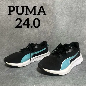 [새상품급] Puma 여성용 러닝화 블랙/터콰이즈 24cm
