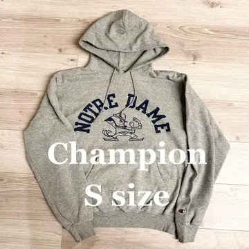 Champion 노트르담 후드티 S 사이즈 그레이