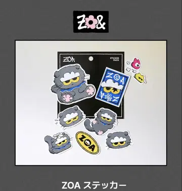ZO&FRIENDS 팝업 ZOA 스티커 g-dragon