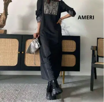 AMERI 자수 카프탄 드레스 M