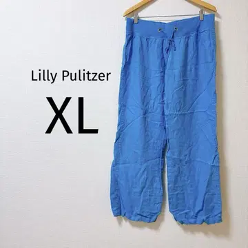 8 Lilly Pulitzer 비치 팬츠 XL 파랑 즈봉 블루 팬츠