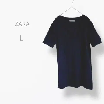 [ ZARA ] V넥 반팔 리브 썸머 니트 놈코어 무지 돌려입기 최고
