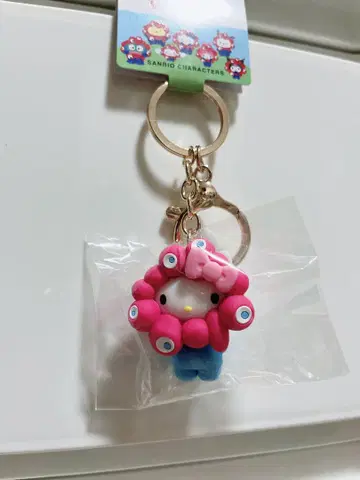 오사카 간사이 엑스포 산리오 헬로키티 먣쿠먣쿠 입체 키링