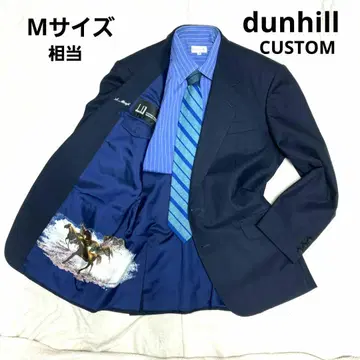 dunhill 커스텀 테일러드 재킷 시라이 네이비 M 사이즈 상당