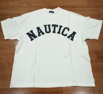 Nautica 로고 티셔츠 화이트 XL 사이즈