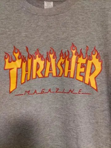 Thrasher 프레임 로고 긴팔 티셔츠 M