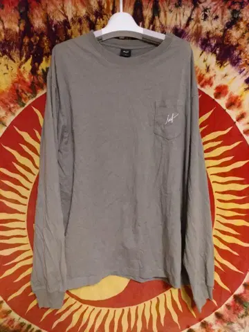 HUF 긴팔 티셔츠 XL 그레이