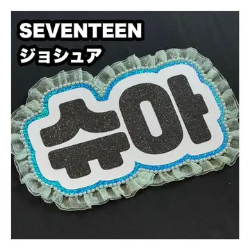 조슈아 SEVENTEEN 세븐틴 네임보드 부채 글자 네무보