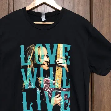 멜리사 에스리지 LOVE WILL LIVE 티셔츠 L 블랙