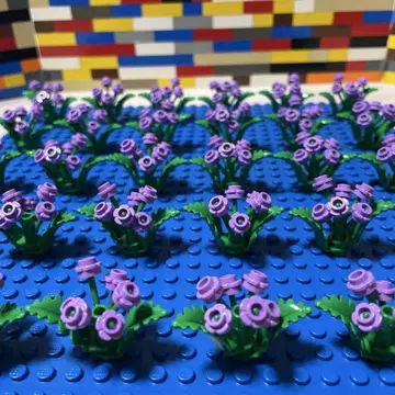 [새상품] LEGO 레고 꽃 꽃다발 보라색 라벤더 꽃 세트 30개 대량