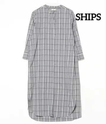 SHIPS 체크 무늬 셔츠 원피스 프리 사이즈