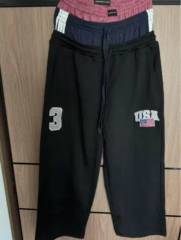 PROJECT G/R 3 LAYERED SWEAT PANTS / BLK