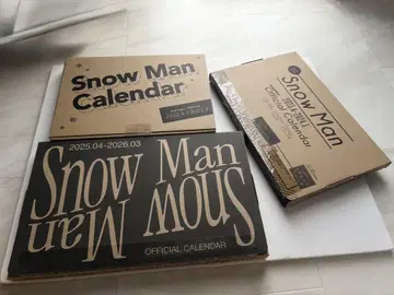Snow Man 공식 달력 2022-2026 총 3권