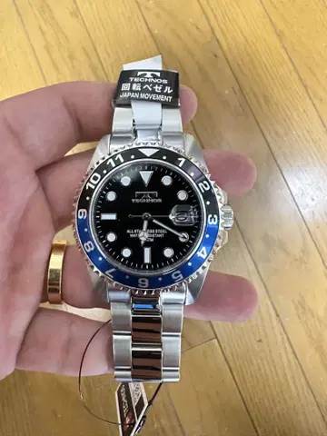 Technos 고급 스테인리스 소재 남성용 워치 미사용 새상품