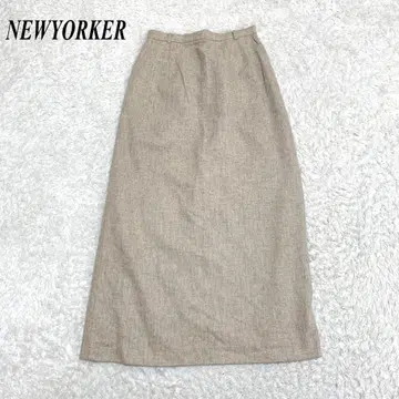 새상품급 NEWYORKER 롱 타이트 스커트 67-93 XL 상당 베이지