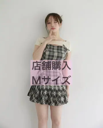 andmary karen check mini dress