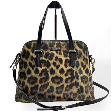 새상품급 kate spade 2way 핸드백 레오파드 표범 무늬