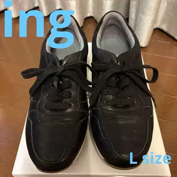 잉그 L 사이즈 (24cm 상당) 블랙 스니커즈