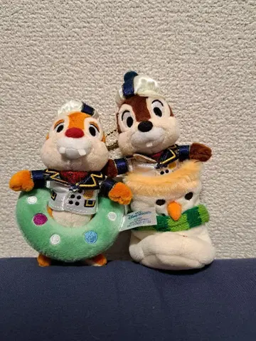 칩 & 데일 인형 배지 크리스마스 2021 도쿄디즈니씨