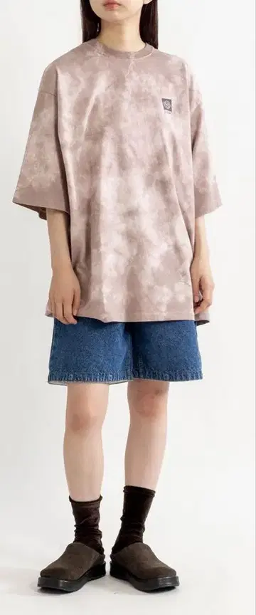 pheeny 타이다이 티셔츠 브라운