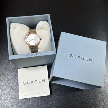SKAGEN 로즈골드 아날로그 손목시계