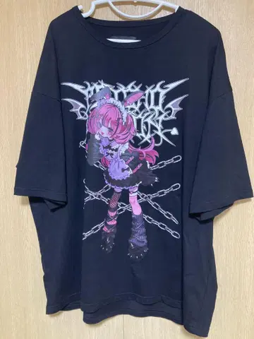 PSYCHO NATION 네다 루네 토끼 귀 메이드 TEE