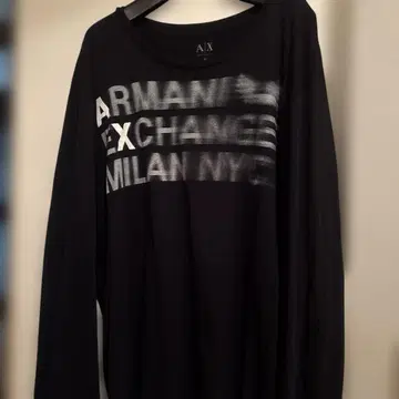 Armani Exchange 블랙 롱 슬리브