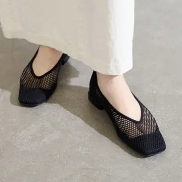 LE TALON 나일론 스퀘어 메쉬 플랫