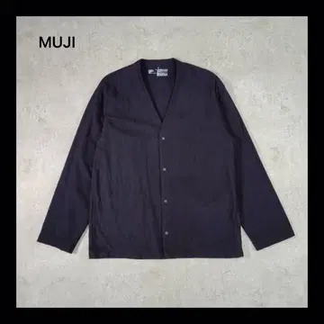 [새상품] 무인양품 MUJI 코튼 V넥 가디건 M 사이즈