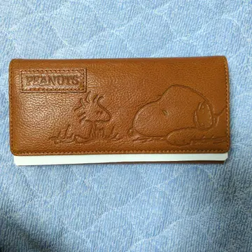 PEANUTS 스누피 장지갑 브라운