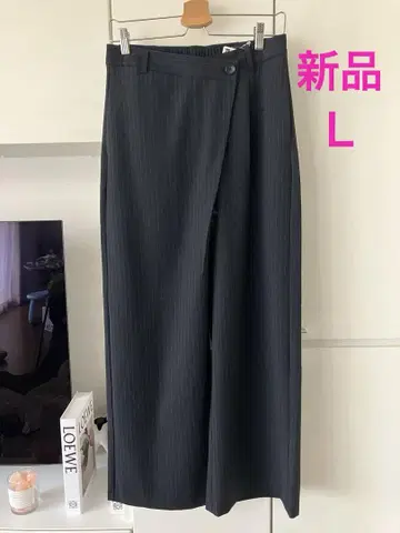 새상품 GU 랩 슬랙스 네이비