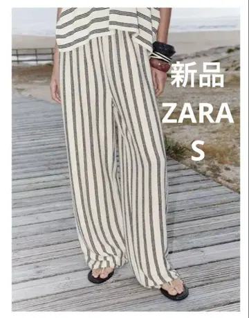 새상품 ZARA 러스틱 스트레이트 팬츠
