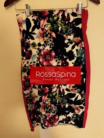 RossaSpina 플라워 프린트 아르헨티나 탱고 스커트