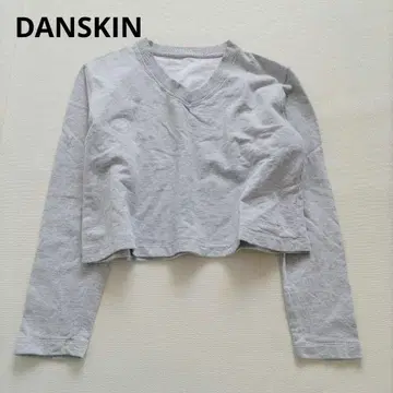 DANSKIN 트레이닝복 V넥 오버사이즈 숏 기장
