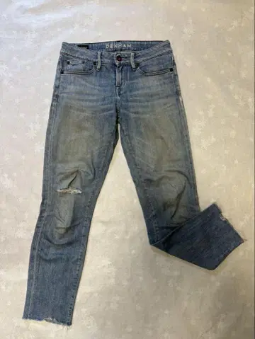 denham liz ankle 라이트 블루 25 크러쉬 청바지