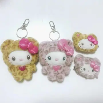 갸루 곰 산리오 헬로 키티 마스코트 키링 헤어 클립